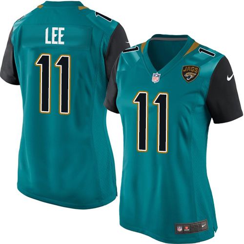 Women's Elite Marqise Lee Nike Jersey Teal Green Home - #11 NFL Jacksonville Jaguars